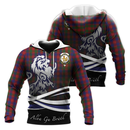 Printivon Gow Tartan Scottish Lion Hoodie