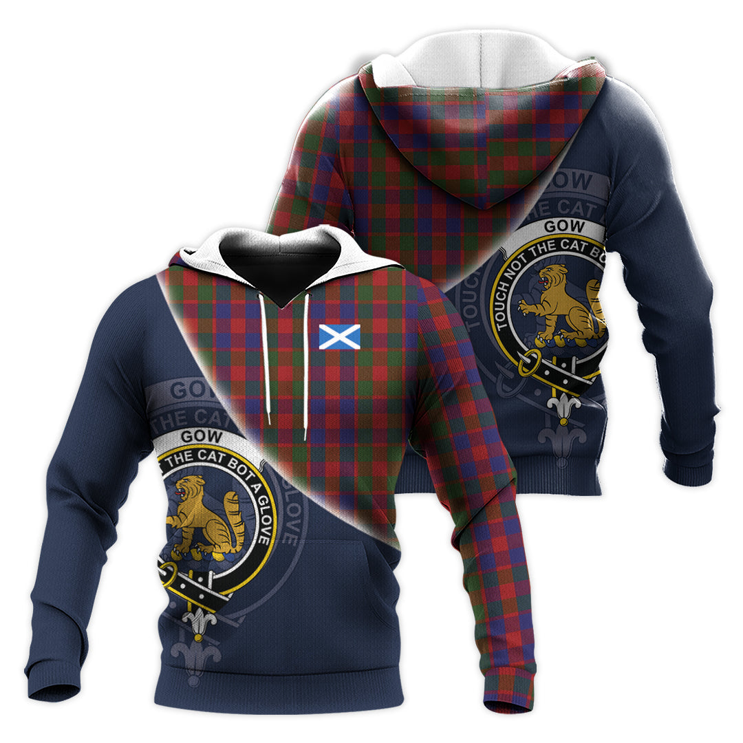 Printivon Gow Tartan Scottish Crest Hoodie