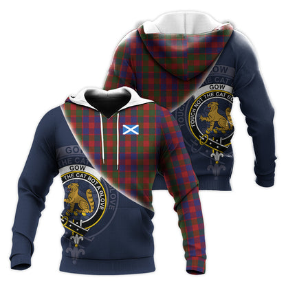 Printivon Gow Tartan Scottish Crest Hoodie
