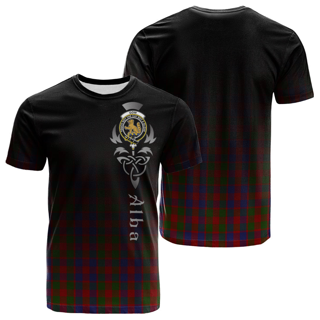 Printivon Gow Tartan Crest Alba Celtic T Shirt
