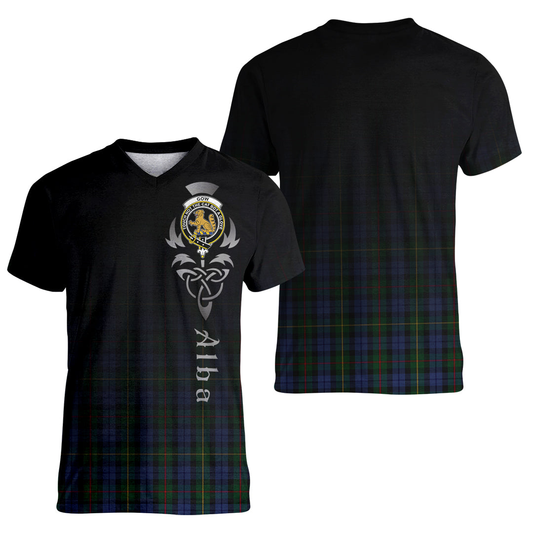 Printivon Gow Hunting Tartan Crest Alba Celtic T Shirt