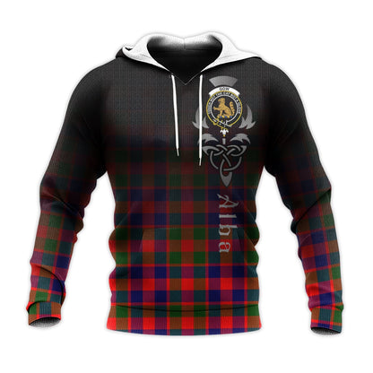 Printivon Gow Modern Tartan Crest Alba Celtic Hoodie