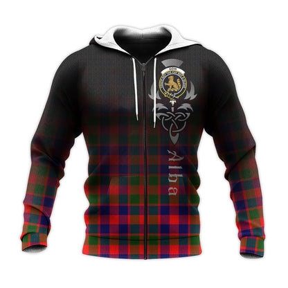 Printivon Gow Modern Tartan Crest Alba Celtic Hoodie