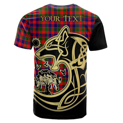 Printivon Gow Modern Crest Celtic Wolf Tartan T Shirt Custom Your Text