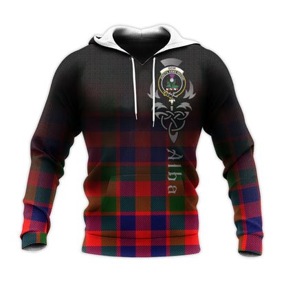 Printivon Gow Of Skeoch Tartan Crest Alba Celtic Hoodie