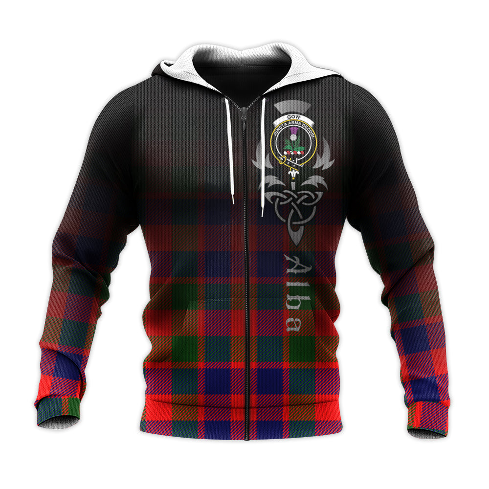 Printivon Gow Of Skeoch Tartan Crest Alba Celtic Hoodie