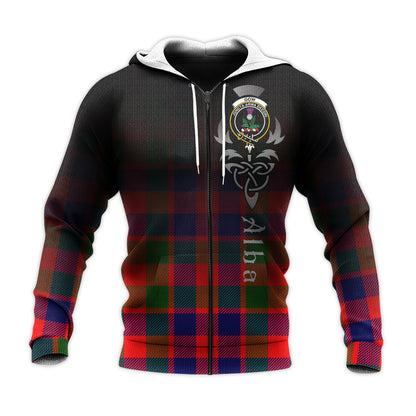 Printivon Gow Of Skeoch Tartan Crest Alba Celtic Hoodie