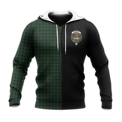 Printivon Graham Tartan Personalize Half Hoodie