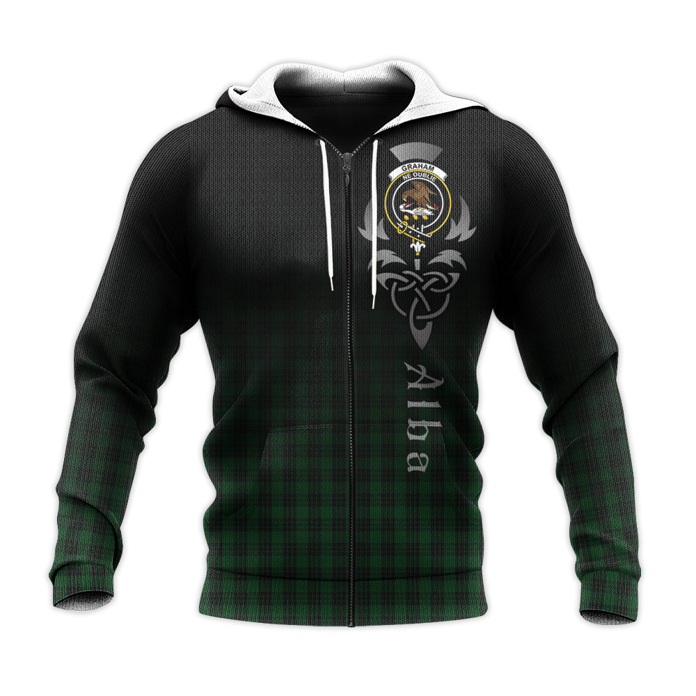 Printivon Graham Tartan Crest Alba Celtic Hoodie