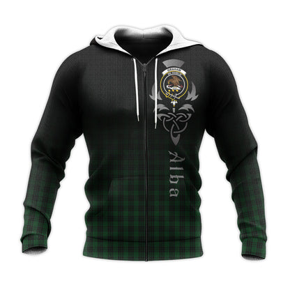 Printivon Graham Tartan Crest Alba Celtic Hoodie