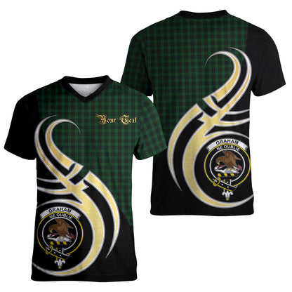 Printivon Graham Tartan Crest Believe In Me T Shirt