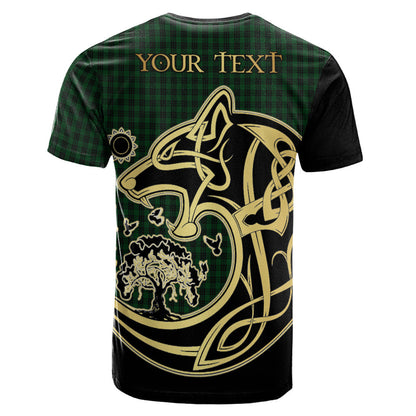 Printivon Graham Crest Celtic Wolf Tartan T Shirt Custom Your Text