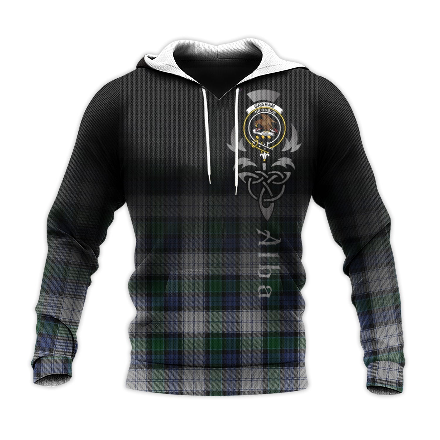 Printivon Graham Dress Tartan Crest Alba Celtic Hoodie