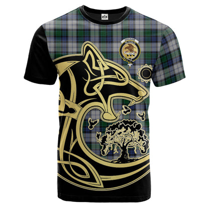 Printivon Graham Dress Crest Celtic Wolf Tartan T Shirt Custom Your Text