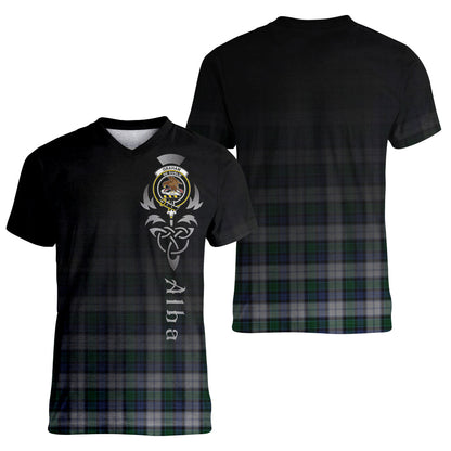 Printivon Graham Dress Tartan Crest Alba Celtic T Shirt