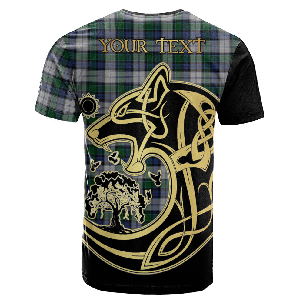 Printivon Graham Dress Crest Celtic Wolf Tartan T Shirt Custom Your Text