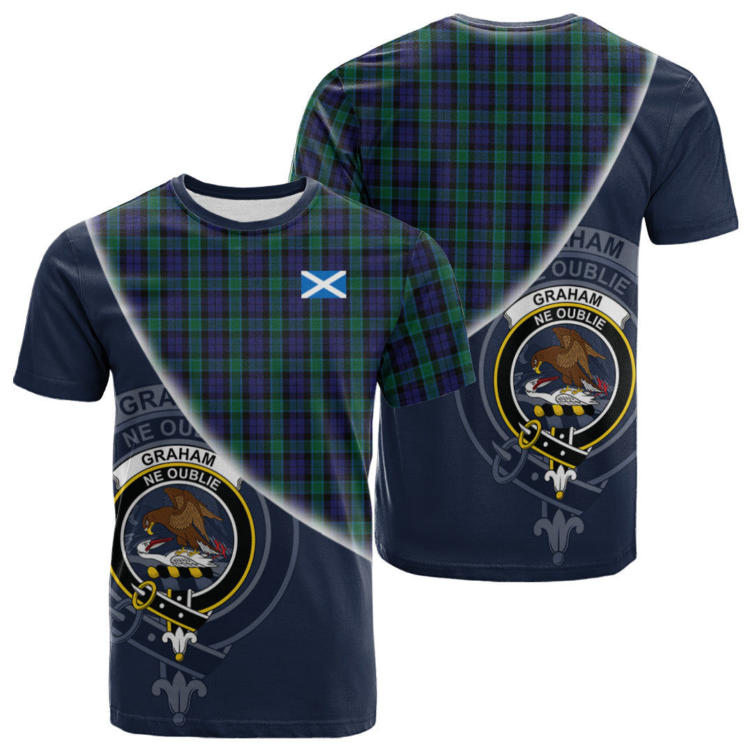 Printivon Graham of Menteith Tartan Scottish Crest T Shirt