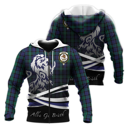 Printivon Graham Of Menteith Tartan Scottish Lion Hoodie