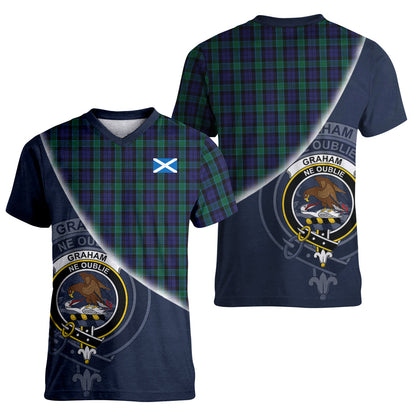 Printivon Graham of Menteith Tartan Scottish Crest T Shirt