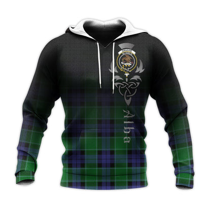 Printivon Graham Of Menteith Modern Tartan Crest Alba Celtic Hoodie