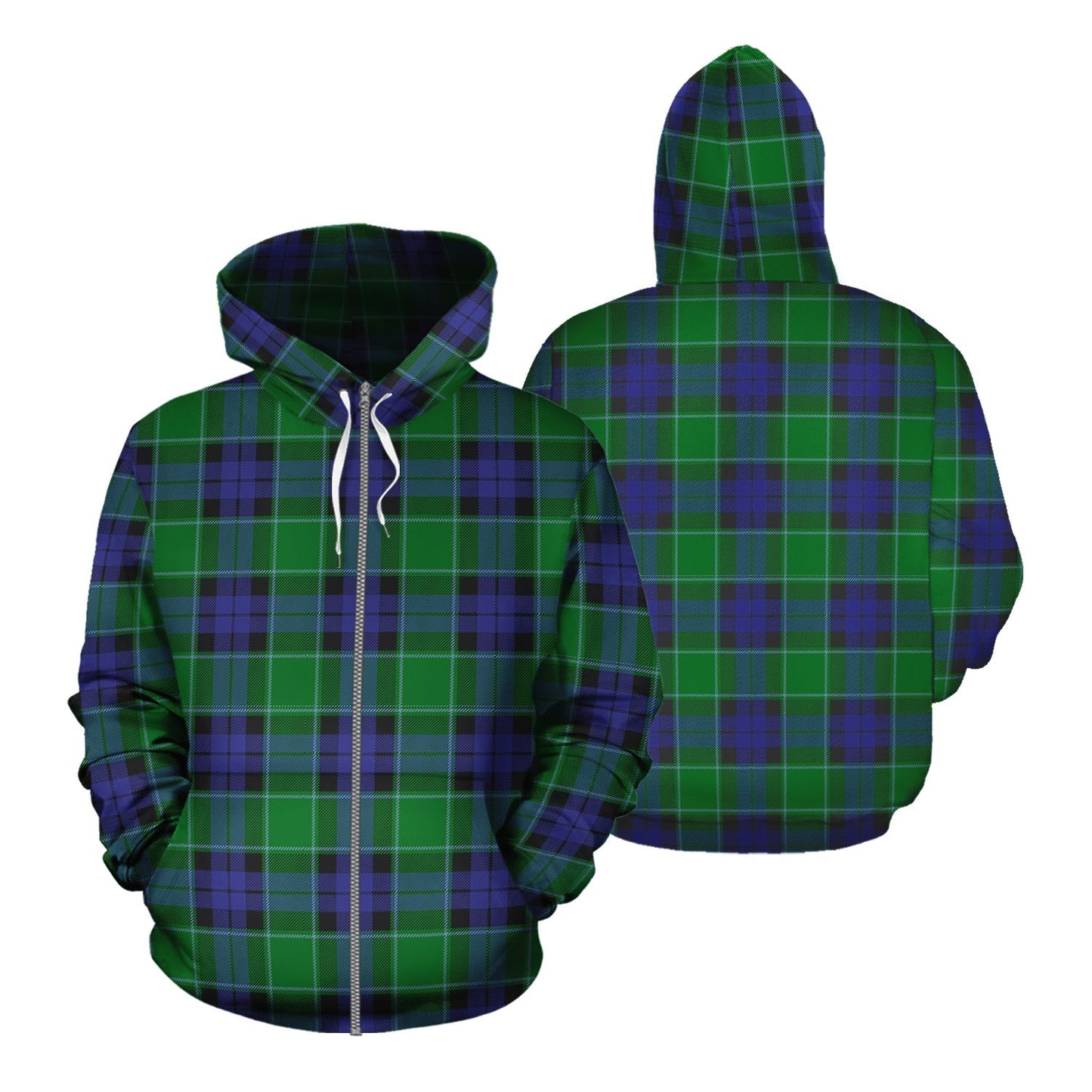 Printivon Graham Of Menteith Modern Tartan Hoodie