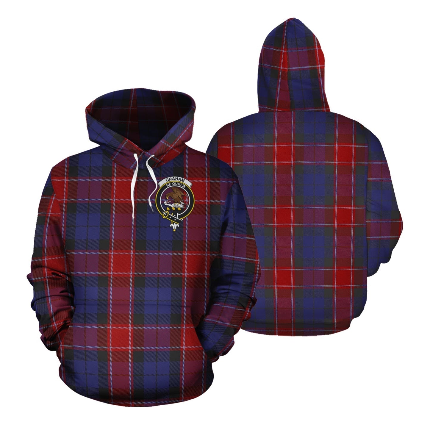 Printivon Graham Of Menteith Red Tartan Hoodie