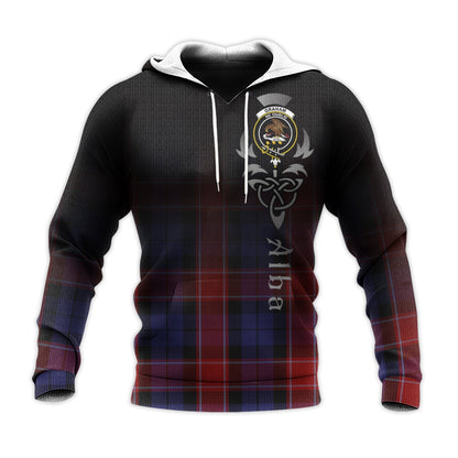 Printivon Graham Of Menteith Red Tartan Crest Alba Celtic Hoodie