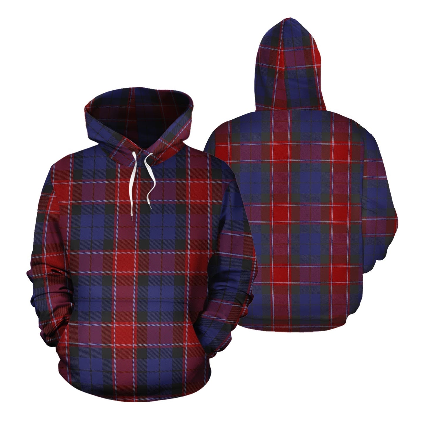 Printivon Graham Of Menteith Red Tartan Hoodie
