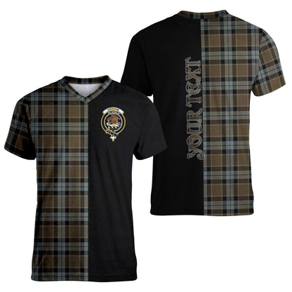 Printivon Graham of Menteith Weathered Tartan Personalize Half T shirt