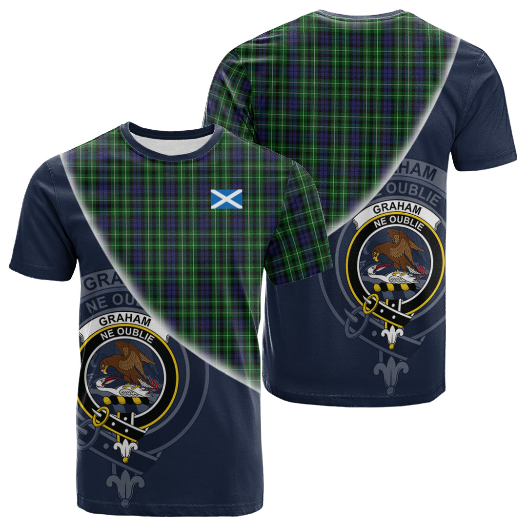 Printivon Graham of Montrose Tartan Scottish Crest T Shirt