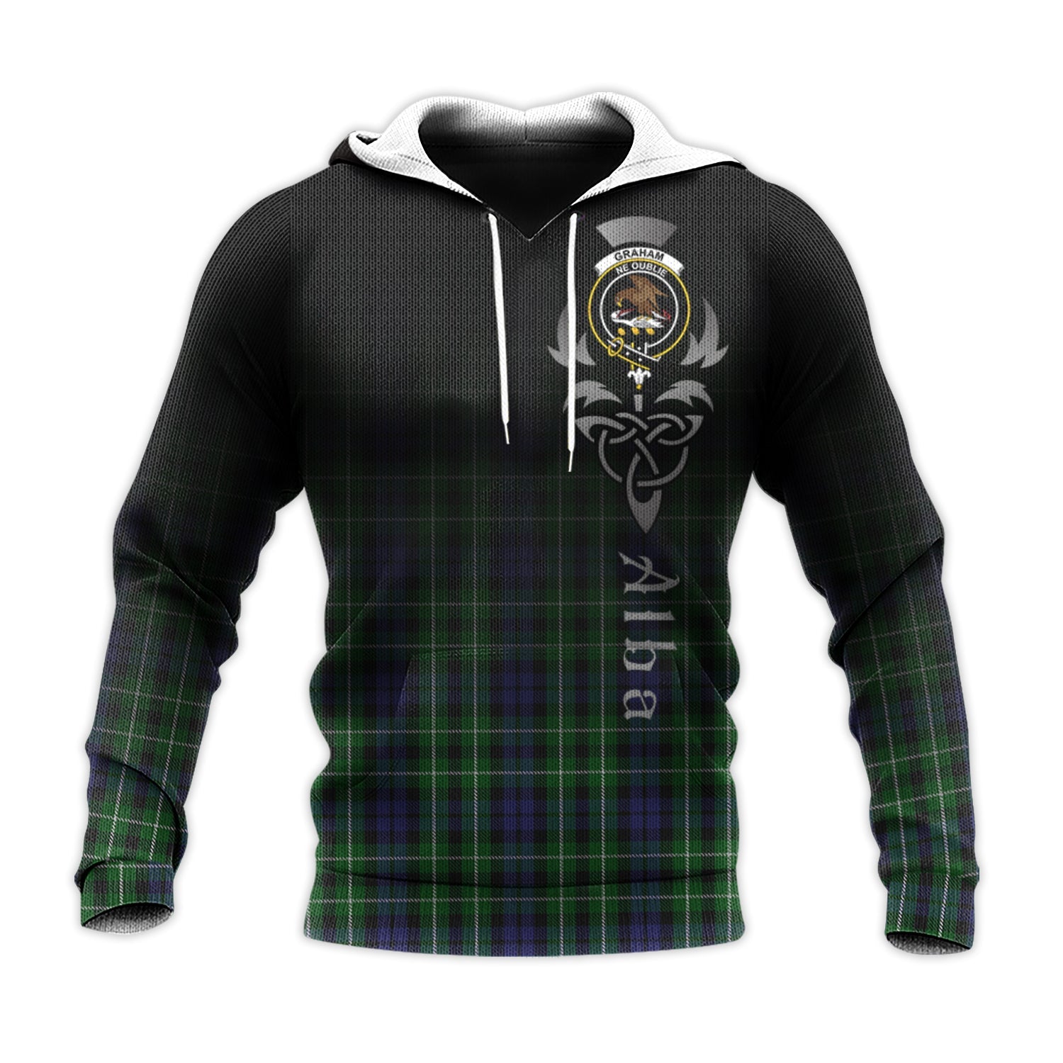 Printivon Graham Of Montrose Tartan Crest Alba Celtic Hoodie