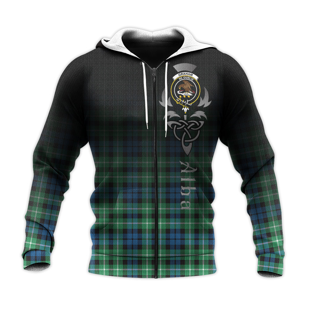 Printivon Graham Of Montrose Ancient Tartan Crest Alba Celtic Hoodie