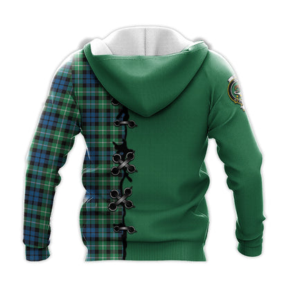 Printivon Graham Of Montrose Ancient Tartan Hoodie Lion Rampant And Celtic Thistle Style