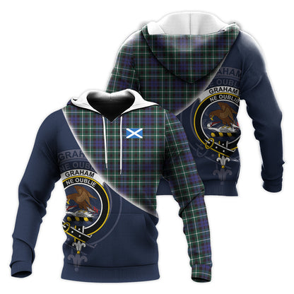 Printivon Graham Of Montrose Modern Tartan Scottish Crest Hoodie