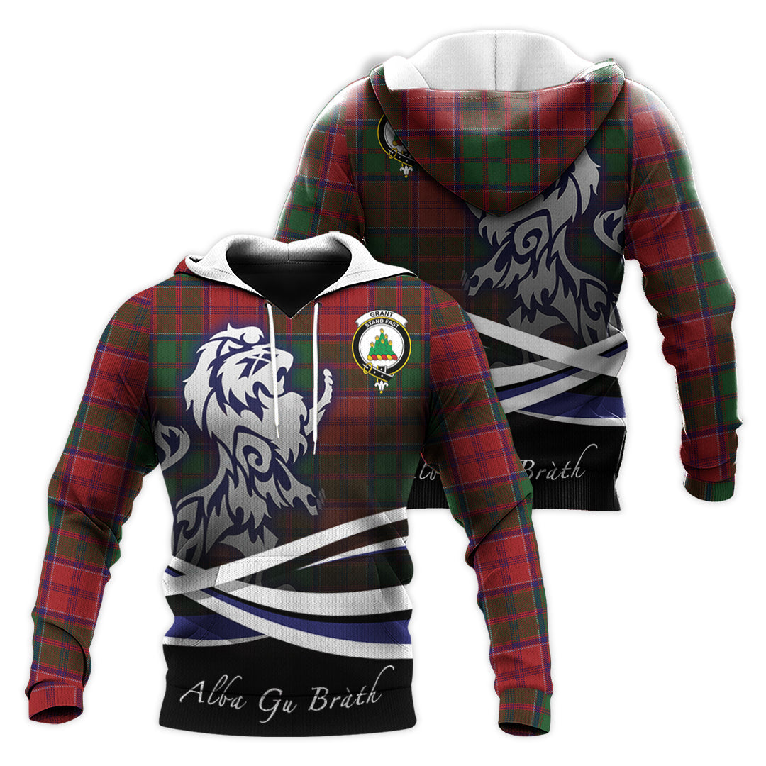 Printivon Grant Tartan Scottish Lion Hoodie