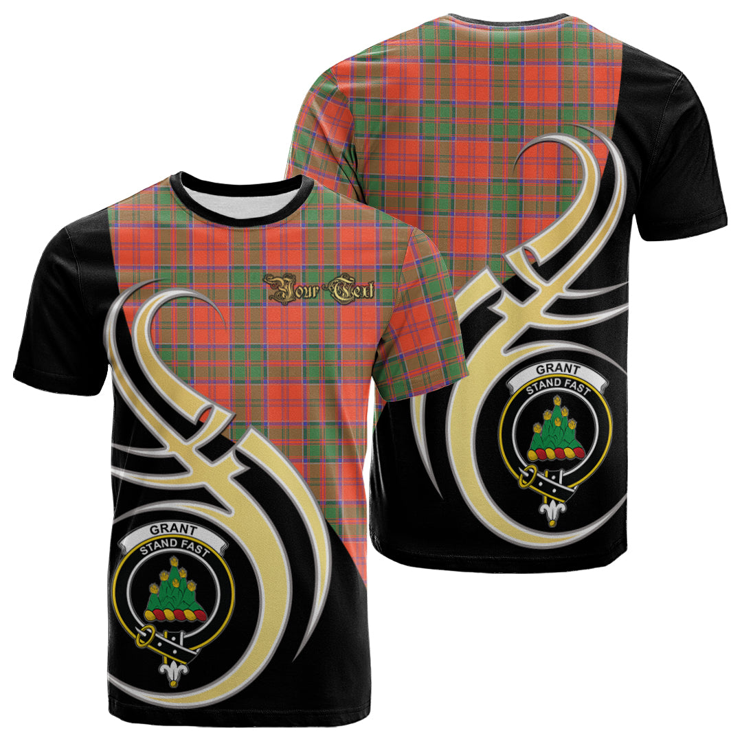 Printivon Grant Ancient Tartan Crest Believe In Me T Shirt