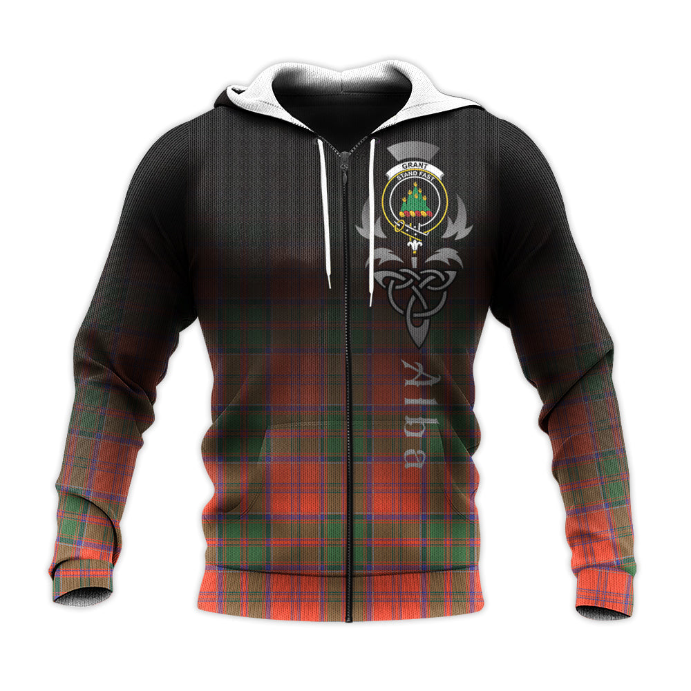 Printivon Grant Ancient Tartan Crest Alba Celtic Hoodie