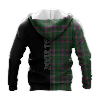 Printivon Gray Hunting Tartan Personalize Half Hoodie