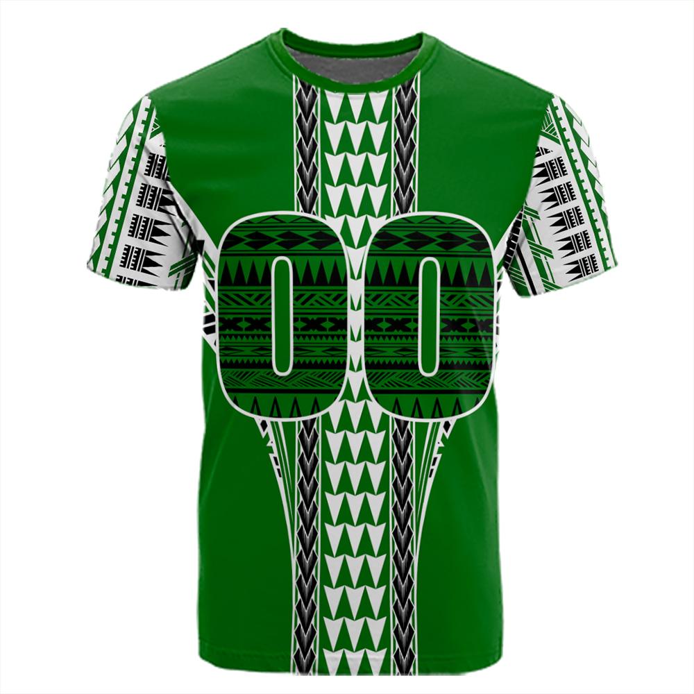 Hawaii (Personalised) Green Football T-shirt AH