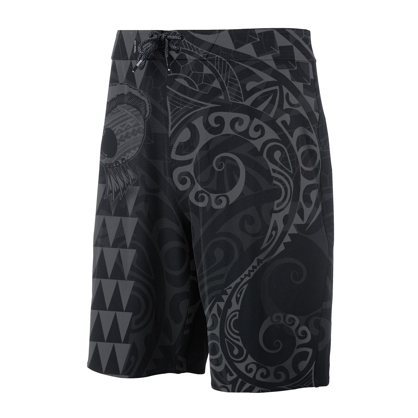 Hawaii Polynesian Warrior Board Shorts Grey