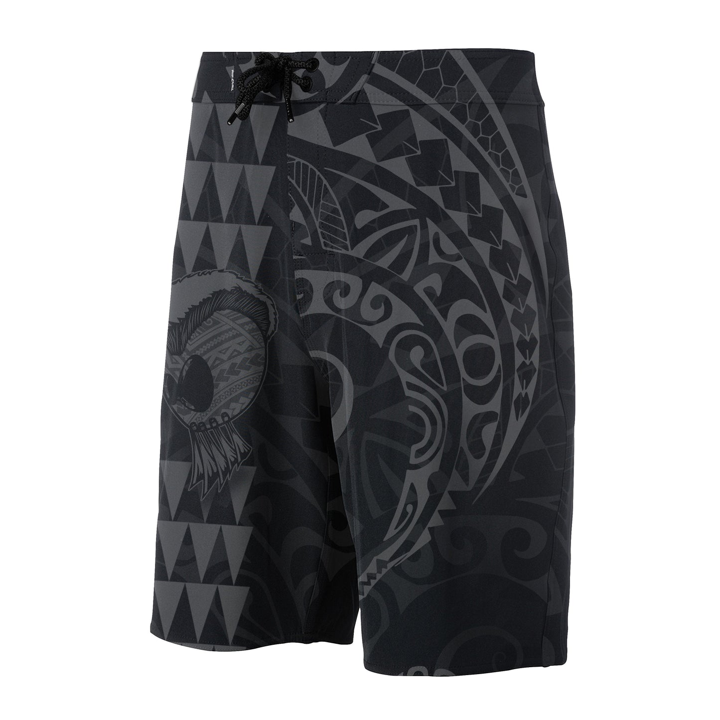 Hawaii Polynesian Warrior Board Shorts Grey V.2