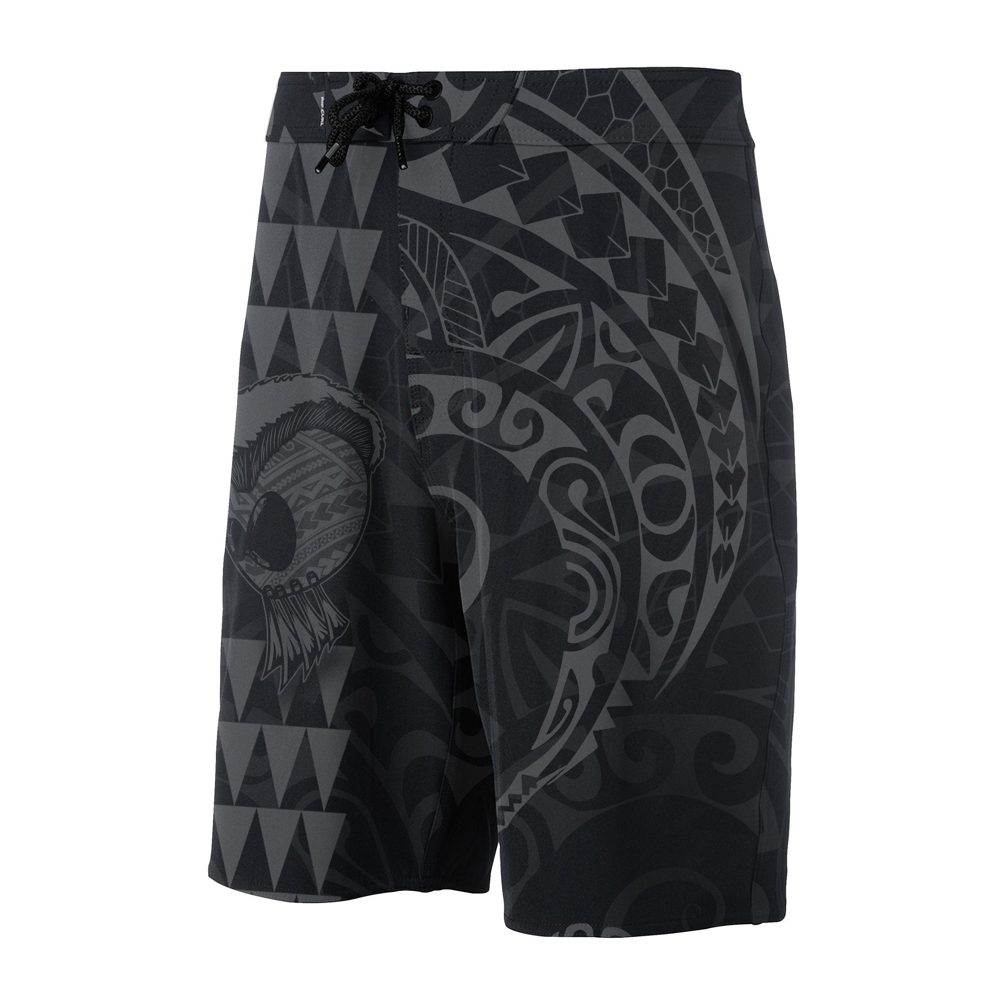 Hawaii Polynesian Warrior Board Shorts Grey V.2