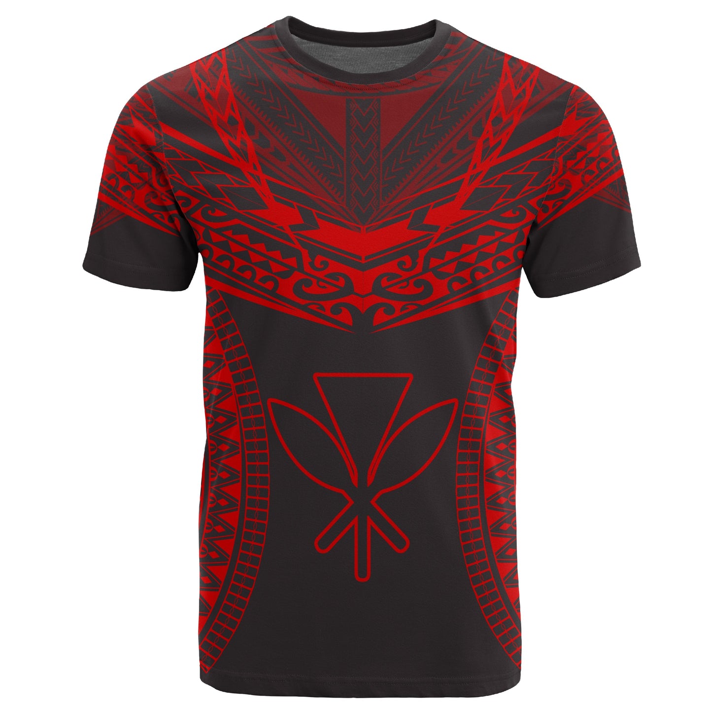 Hawaiian Kanaka Map Football Jersey T Shirt Grey And Red Roger Style AH