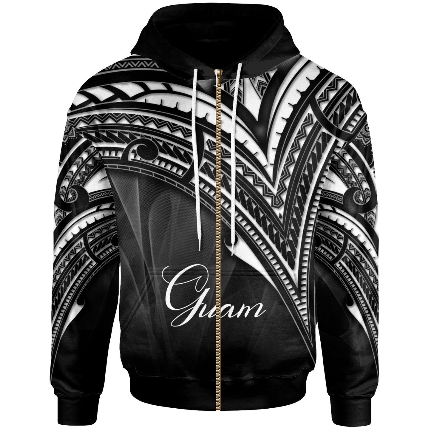 Guam Zip Hoodie Cross Style
