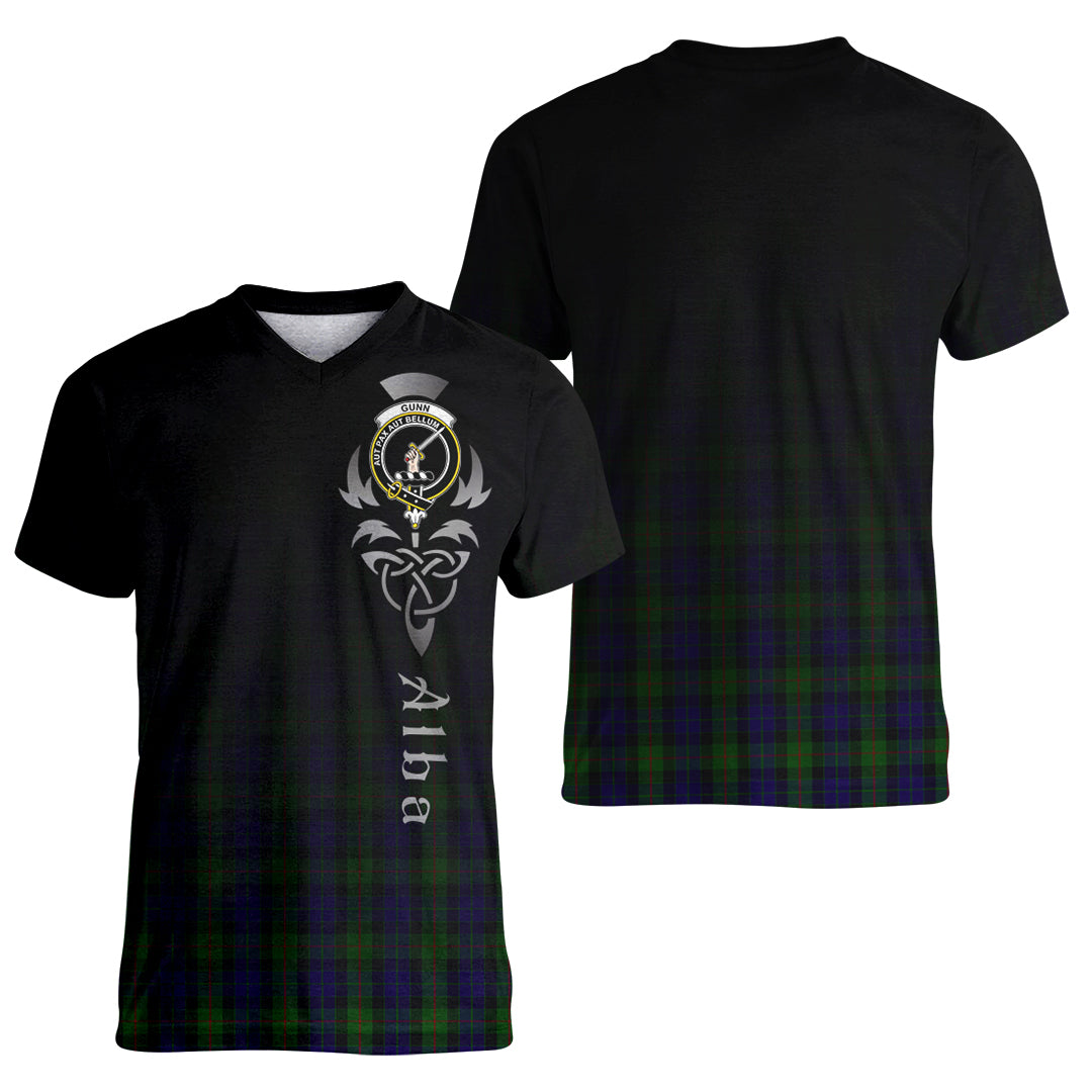 Printivon Gunn Tartan Crest Alba Celtic T Shirt