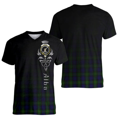 Printivon Gunn Tartan Crest Alba Celtic T Shirt