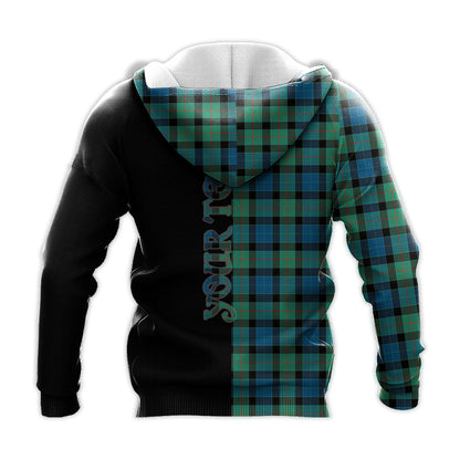 Printivon Gunn Ancient Tartan Personalize Half Hoodie