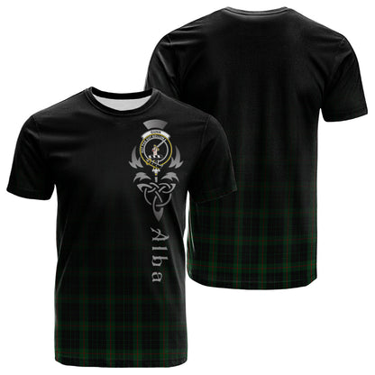 Printivon Gunn Logan Tartan Crest Alba Celtic T Shirt