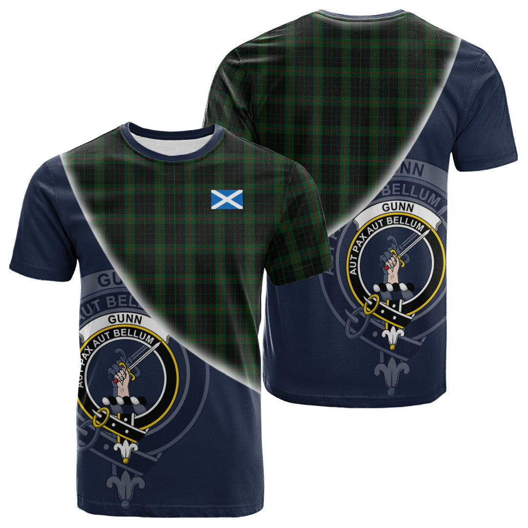 Printivon Gunn Logan Tartan Scottish Crest T Shirt
