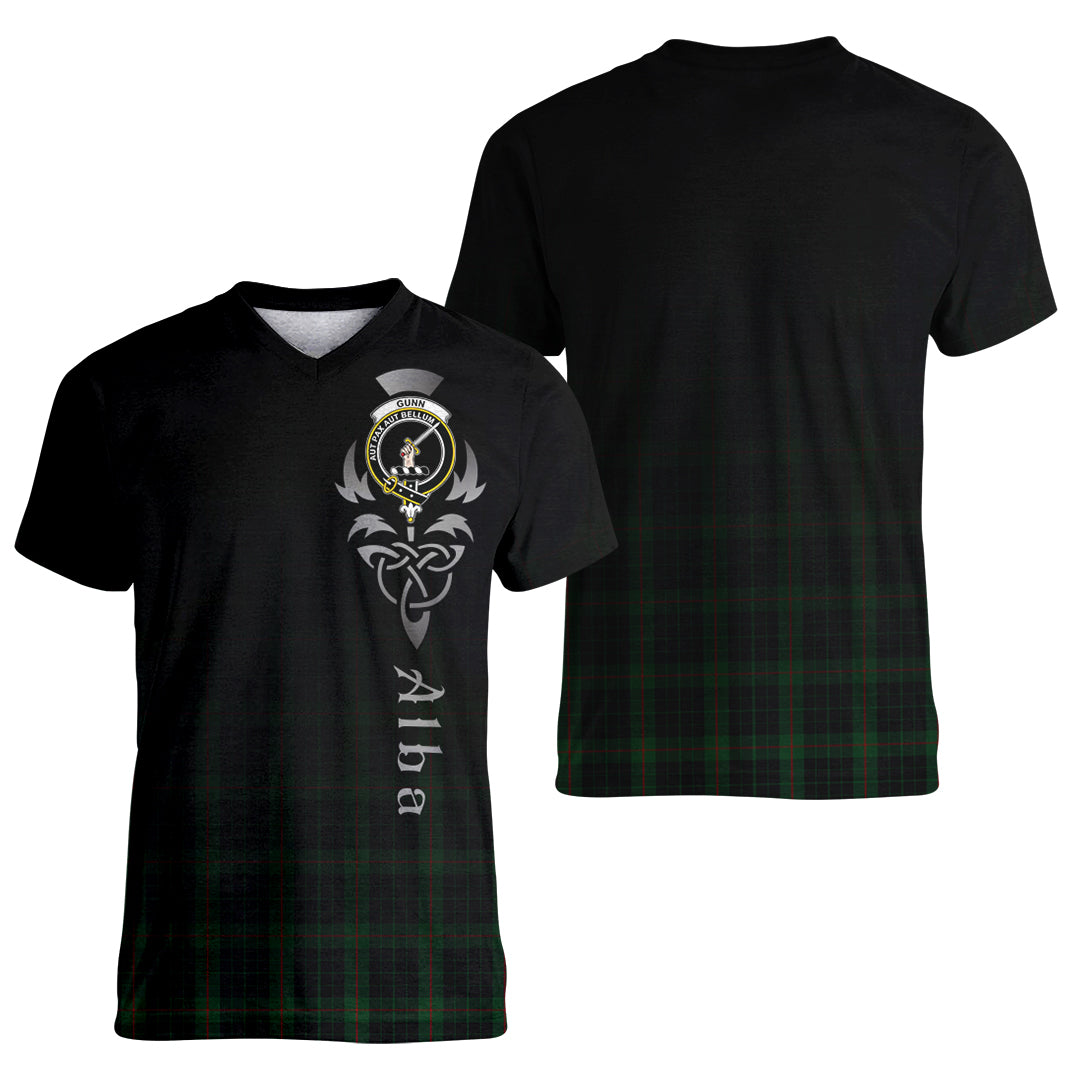 Printivon Gunn Logan Tartan Crest Alba Celtic T Shirt
